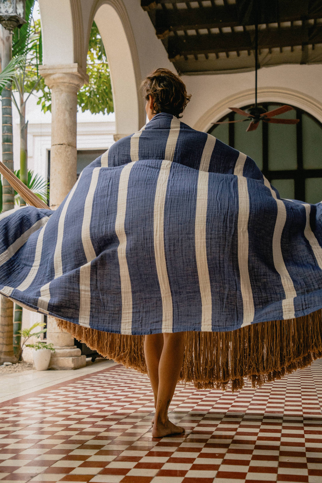 Copal - Throw Ligero Reversible-Manta y Throw-Mantarraya